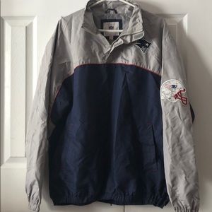 NFL Patriots 1/4 Zip Nylon Jacket